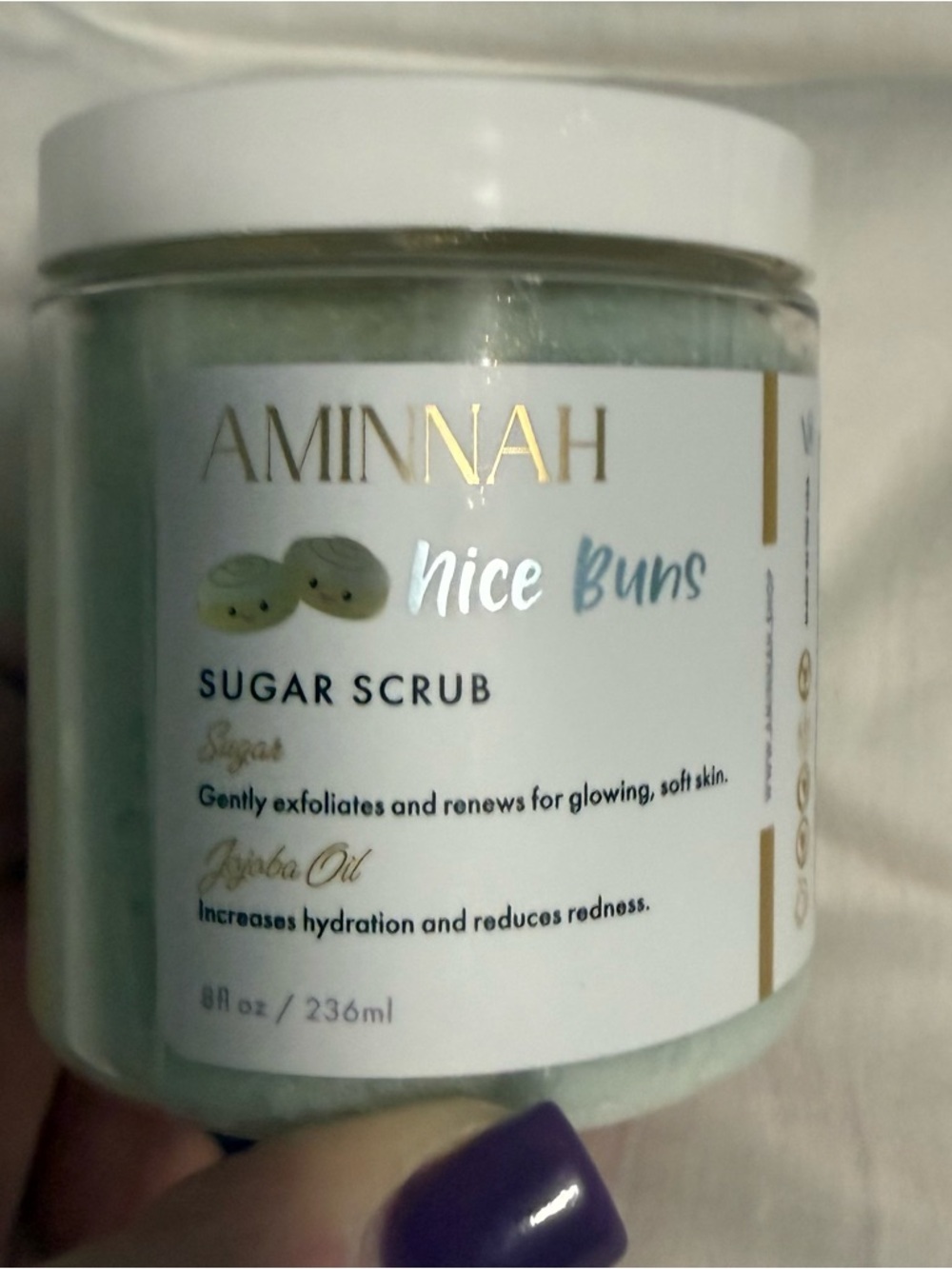Aminnah “Nice Buns” Sugar Scrub — Gentle Exfoliating Body Scrub!! NEW!